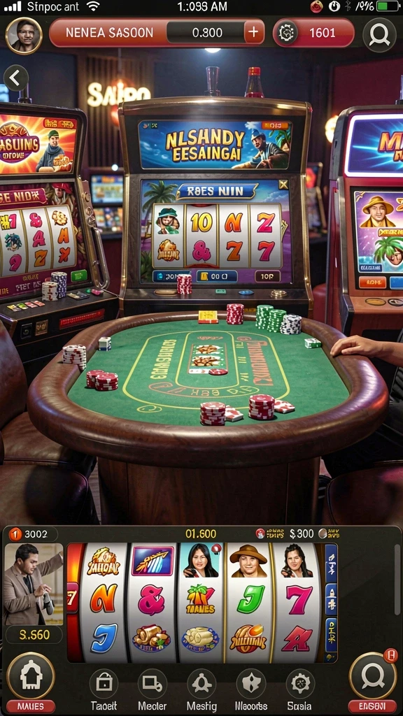 rp8 - Screenshot menunjukkan tampilan antarmuka utama game yang menarik.