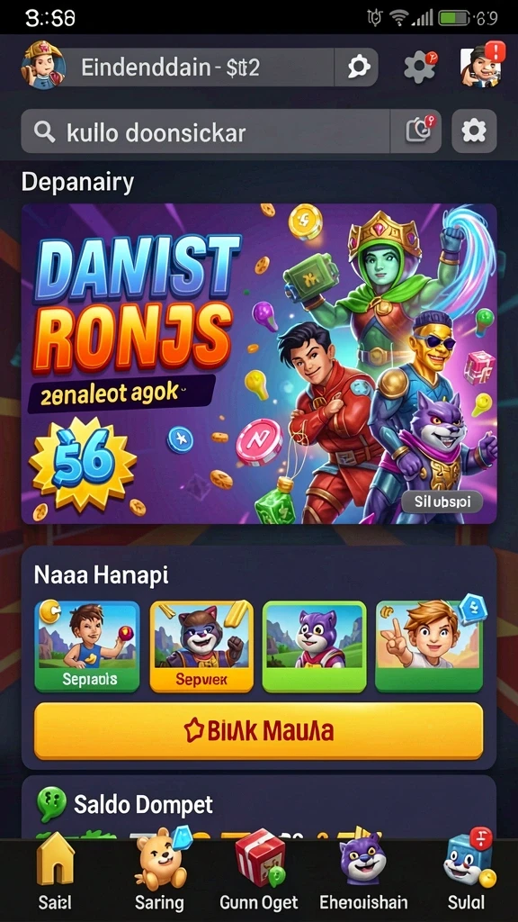 ungutoto - Tampilan antarmuka UNGUTOTO yang menarik dan sederhana.